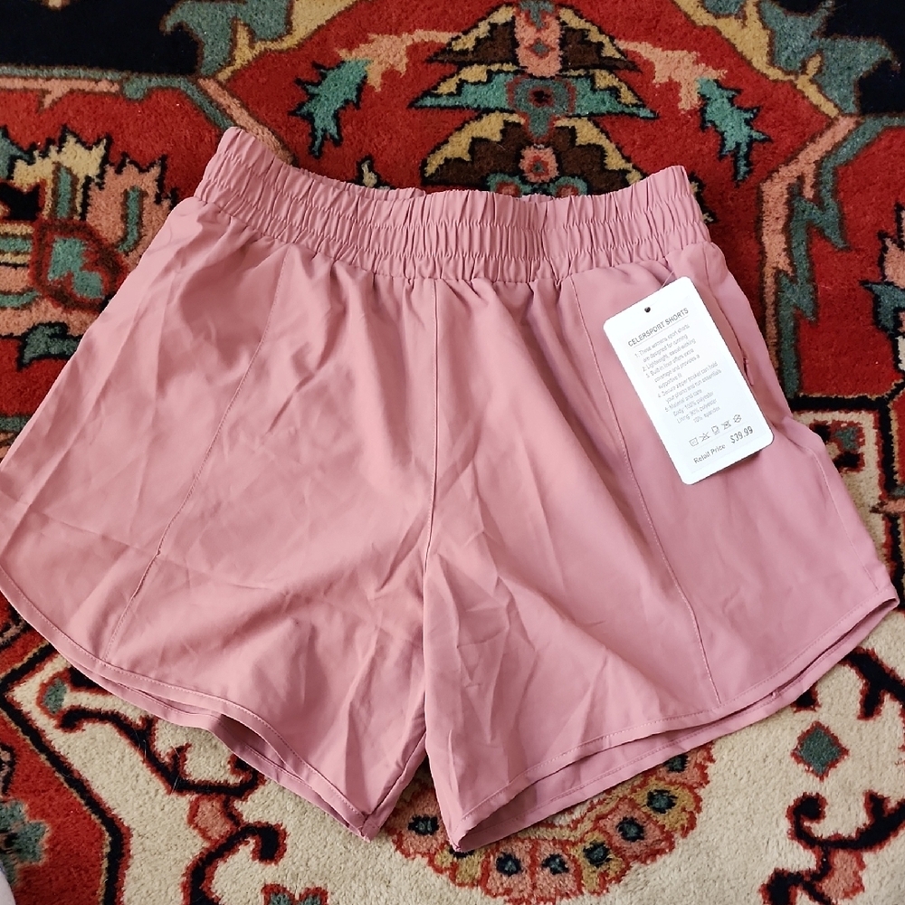 Pink Athletic Shorts. Size 6